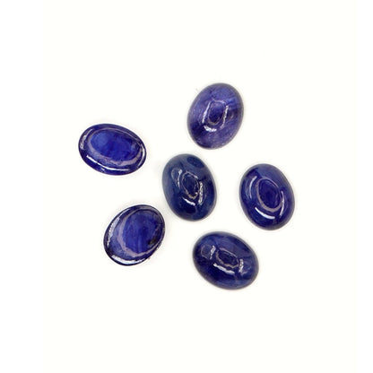 Natural Bangkok Blue Sapphire Calibrated Cabochon Ovals | 7x9mm & 8x10mm