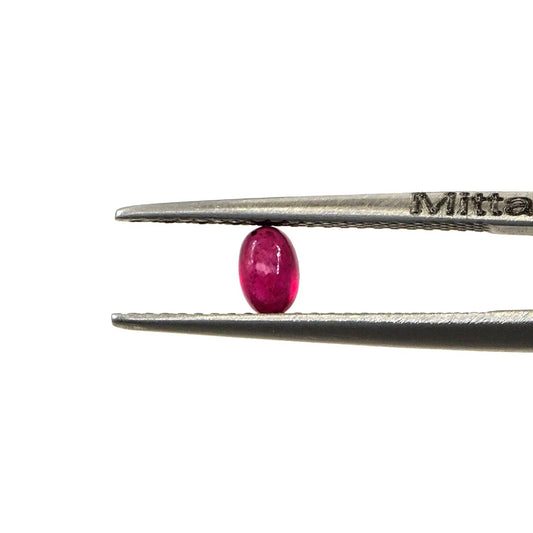 Natural Bangkok Ruby Calibrated Cabochon Ovals | 3x5mm & 4x6mm