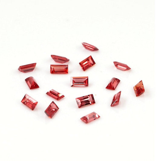 Natural Untreated Red Sapphire Calibrated Baguettes | 1.5x3mm