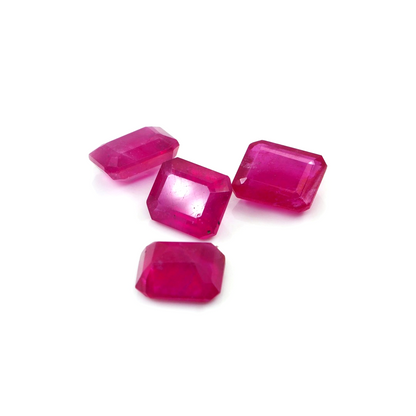 Natural Bangkok Ruby Calibrated Octagons | 9x11mm & 10x12mm
