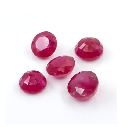 Natural Bangkok Ruby Calibrated Rounds | 10mm & 11mm