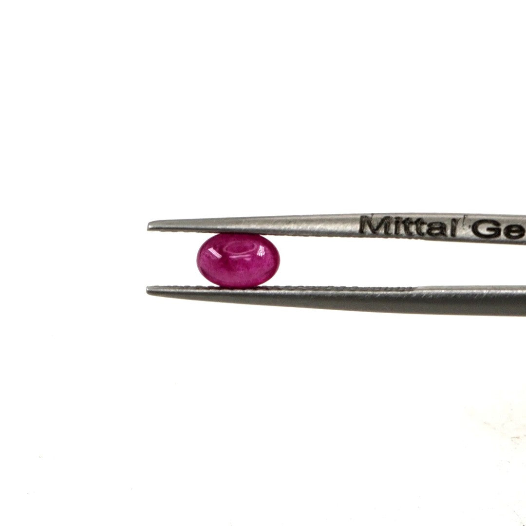 Natural Bangkok Ruby Calibrated Cabochon Ovals | 3x5mm & 4x6mm