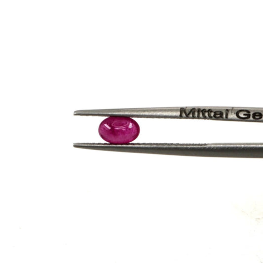 Natural Bangkok Ruby Calibrated Cabochon Ovals | 3x5mm & 4x6mm