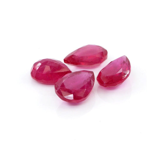 Natural Bangkok Ruby Calibrated Pears | 10x13mm & 11x15mm