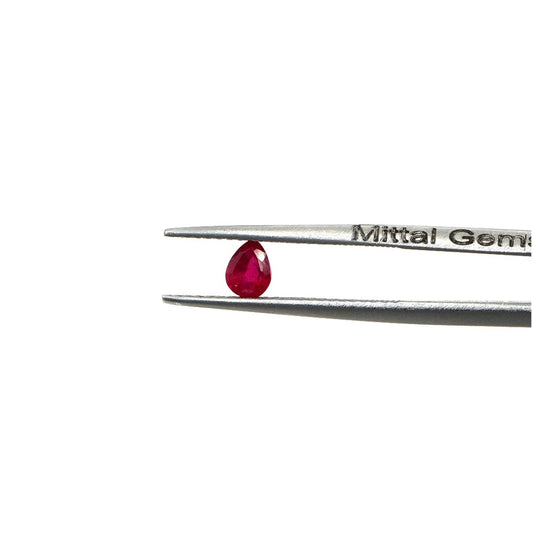 Natural Bangkok Ruby Calibrated Pears | 3x4mm & 4x5mm