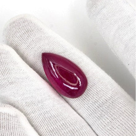Natural Bangkok Ruby Cabochon Pears | 27.61cts
