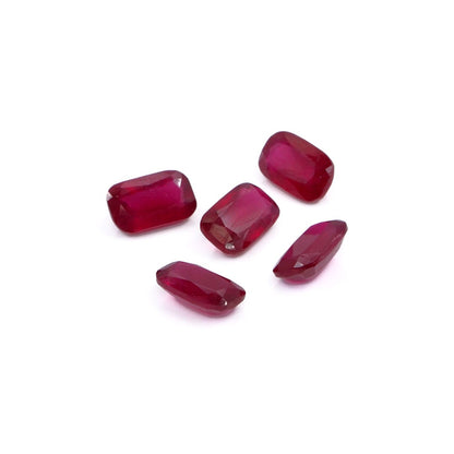 Natural Bangkok Ruby Calibrated Long Cushion | 5x8mm & 6x10mm