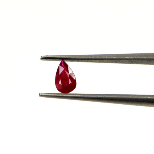 Natural Untreated Mozambique Ruby Calibrated Pears | 3x5mm & 4x6mm