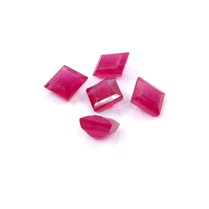 Natural Bangkok Ruby Calibrated Squares | 8mm & 9mm