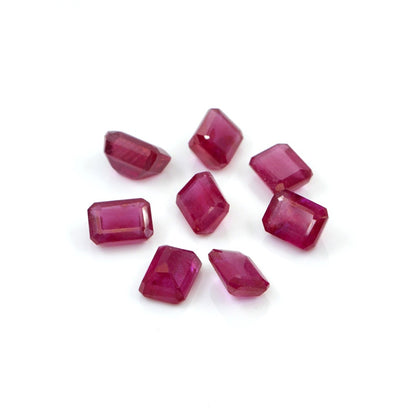 Natural Bangkok Ruby Calibrated Octagons | 6x8mm & 7x9mm