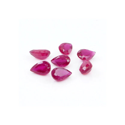 Natural Bangkok Ruby Calibrated Pears | 3x5mm & 4x6mm