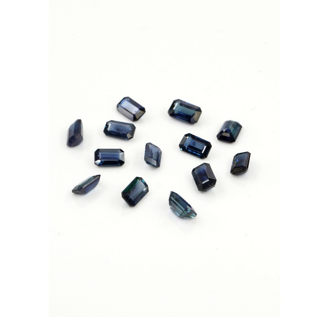 Natural Untreated Blue Sapphire Calibrated Octagons | 3x4mm & 4x5mm