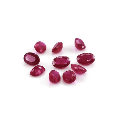 Natural Bangkok Ruby Calibrated Ovals | 2x4mm