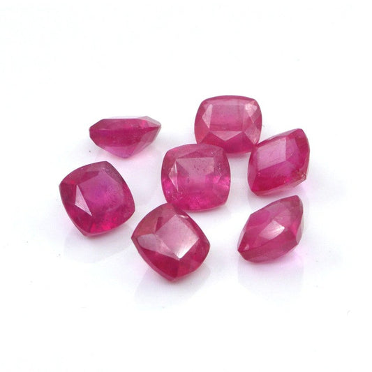 Natural Bangkok Ruby Calibrated Cushions | 4mm & 5mm