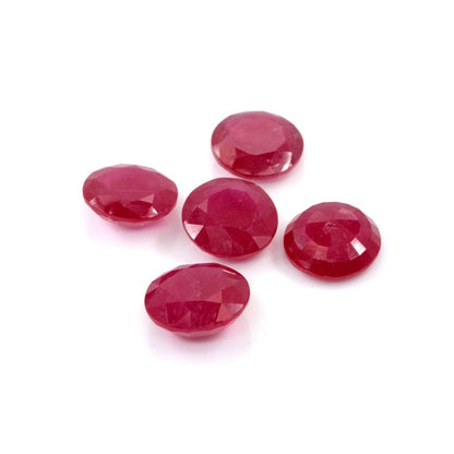Natural Bangkok Ruby Calibrated Rounds | 11mm & 12mm