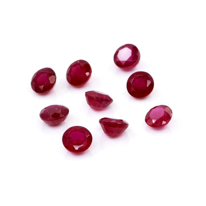 Natural Bangkok Ruby Calibrated Rounds | 4mm & 5mm