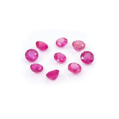 Natural Bangkok Ruby Calibrated Rounds | 3mm & 4mm