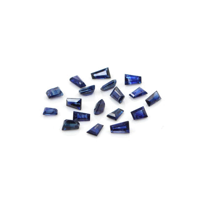 Natural Untreated Blue Sapphire Calibrated Tapper Baguettes | 1.5x2x4mm & 2x3x4mm