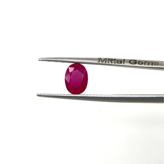 Natural Untreated Mozambique Ruby Calibrated Ovals | 5x7mm & 6x8mm