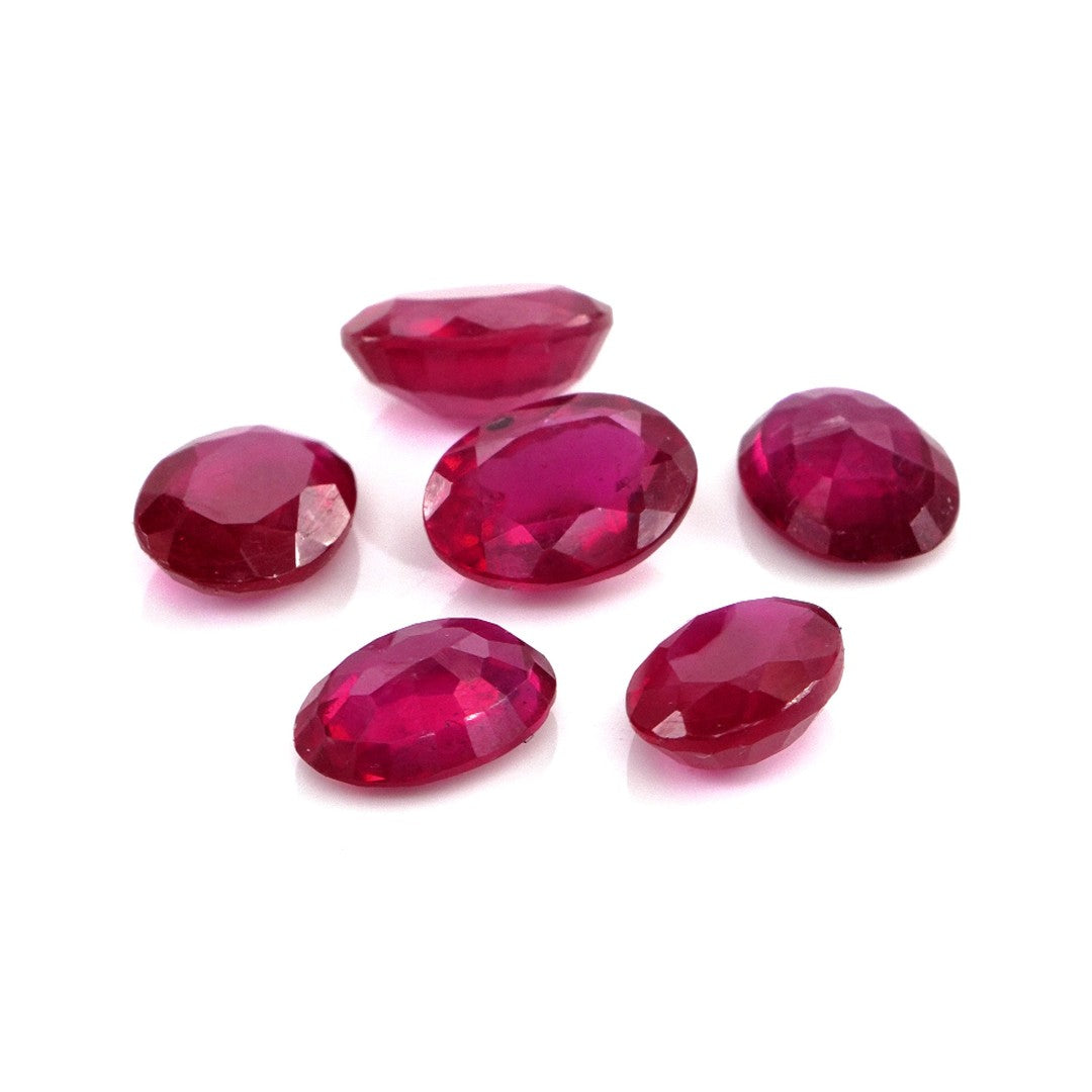 Natural Bangkok Ruby Calibrated Ovals | 5x7mm & 6x8mm