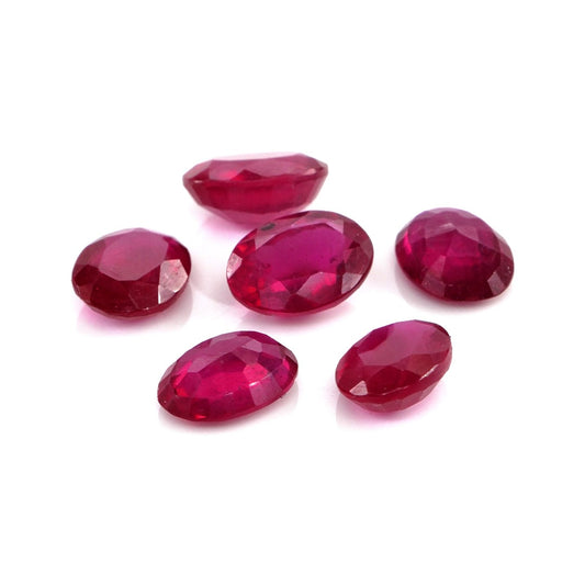 Natural Bangkok Ruby Calibrated Ovals | 5x7mm & 6x8mm