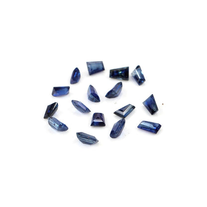 Natural Untreated Blue Sapphire Calibrated Tapper Baguettes | 1.5x2x4mm & 2x3x4mm