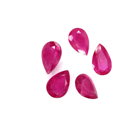Natural Bangkok Ruby Calibrated Pears | 8x11mm & 9x12mm