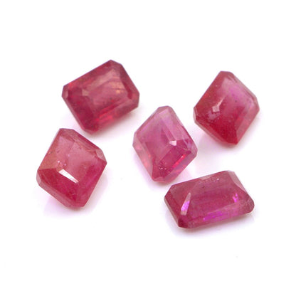 Natural Bangkok Ruby Calibrated Octagons | 5x7mm & 6x8mm