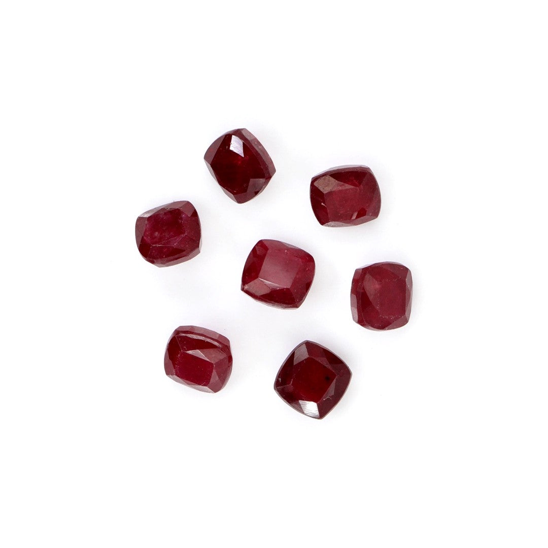 Natural Bangkok Ruby Calibrated Cushions | 4mm & 5mm