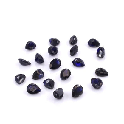 Natural Bangkok Blue Sapphire Calibrated Pears | 3x4mm & 4x5mm