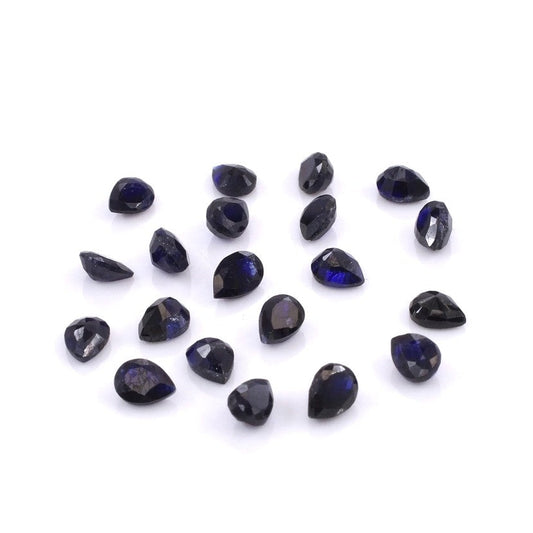 Natural Bangkok Blue Sapphire Calibrated Pears | 3x4mm & 4x5mm