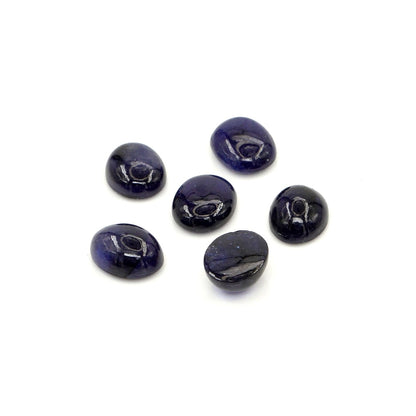 Natural Bangkok Blue Sapphire Calibrated Cabochon Ovals | 7x9mm & 8x10mm
