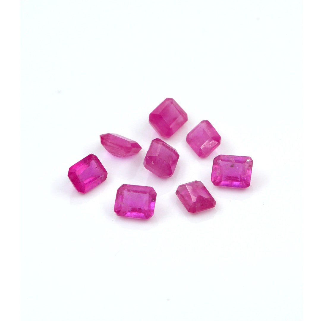 Natural Bangkok Ruby Calibrated Octagons | 3x4mm & 4x5mm