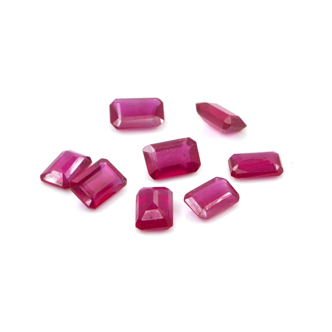 Natural Bangkok Ruby Calibrated Octagons | 3x5mm & 4x6mm