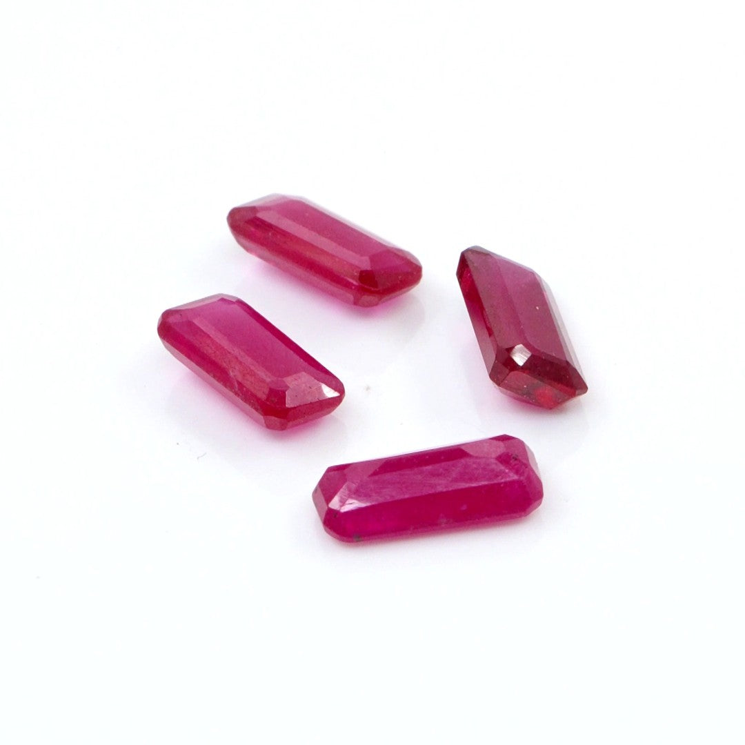 Natural Bangkok Ruby Calibrated Octagons | 4x8mm & 5x10mm