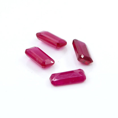 Natural Bangkok Ruby Calibrated Octagons | 4x8mm & 5x10mm