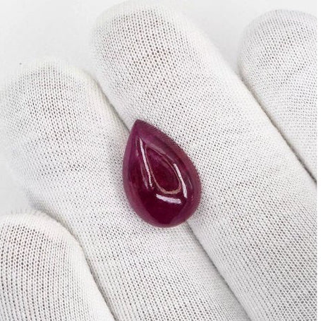 Natural Bangkok Ruby Cabochon Pears | 12.80cts
