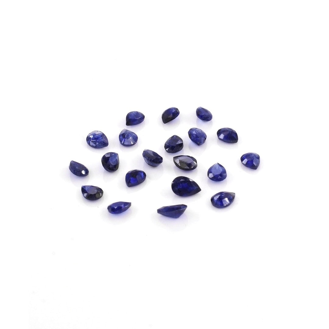 Natural Bangkok Blue Sapphire Calibrated Pears | 3x4mm & 4x5mm