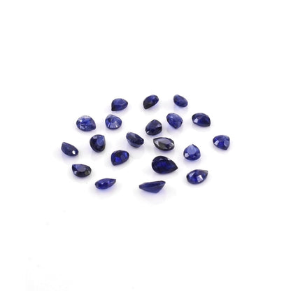 Natural Bangkok Blue Sapphire Calibrated Pears | 3x4mm & 4x5mm