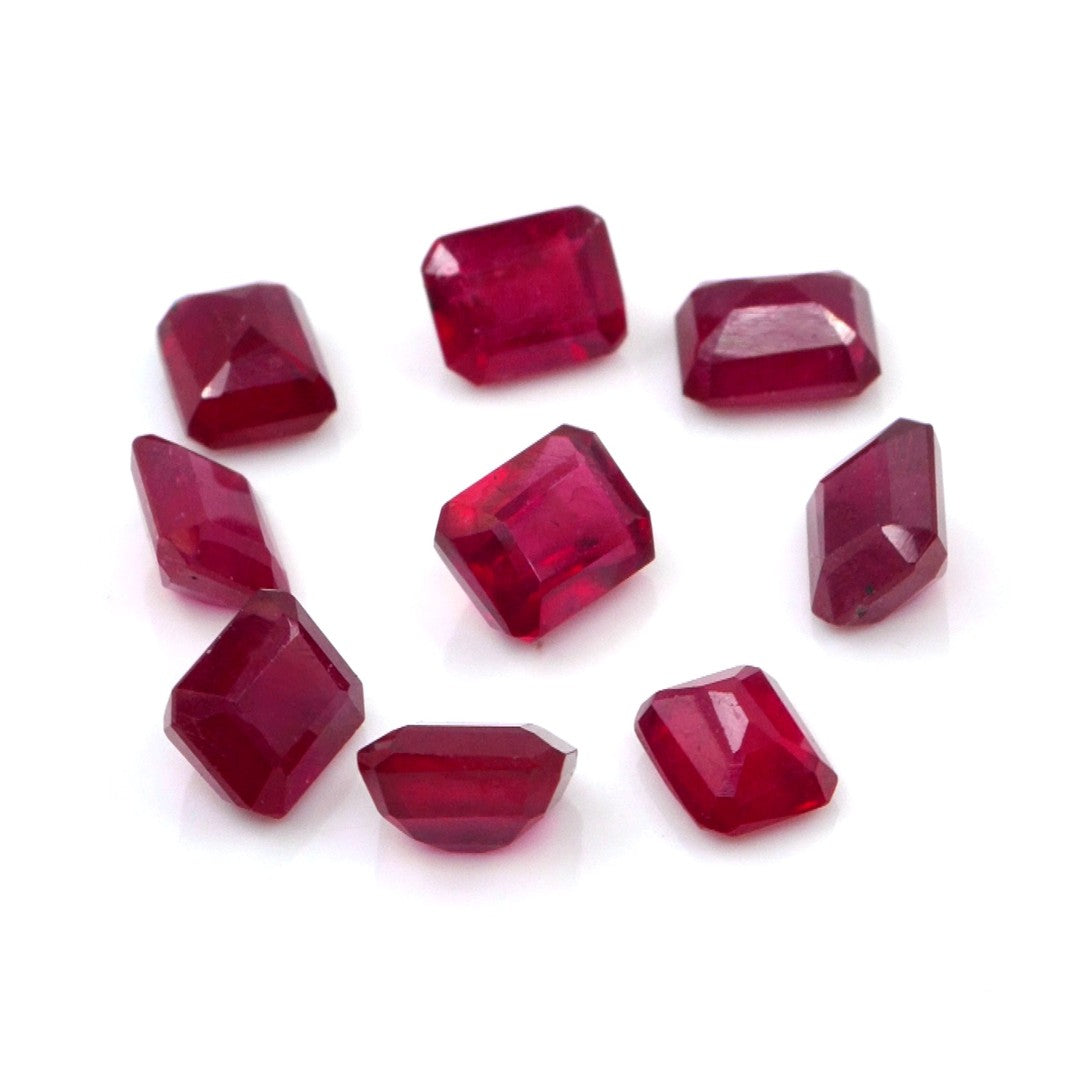 Natural Bangkok Ruby Calibrated Octagons | 5x6mm & 6x7mm