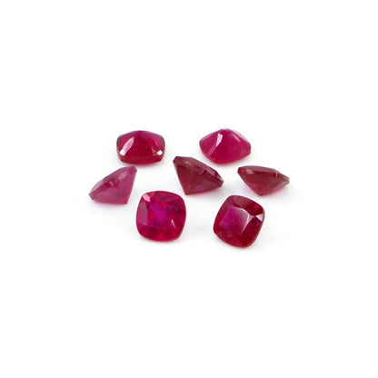Natural Bangkok Ruby Calibrated Cushions | 4mm & 5mm