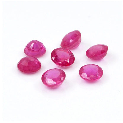 Natural Bangkok Ruby Calibrated Rounds | 4mm & 5mm