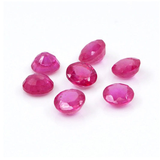 Natural Bangkok Ruby Calibrated Rounds | 4mm & 5mm
