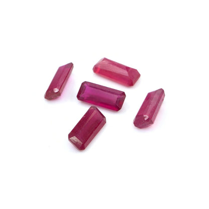 Natural Bangkok Ruby Calibrated Octagons | 4x9mm & 5x11mm