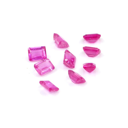 Natural Bangkok Ruby Calibrated Octagons | 3x4mm & 4x5mm