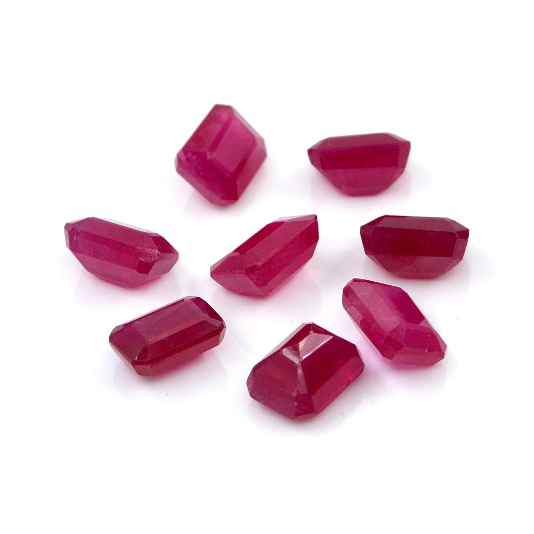 Natural Bangkok Ruby Calibrated Octagons | 6x8mm & 7x9mm