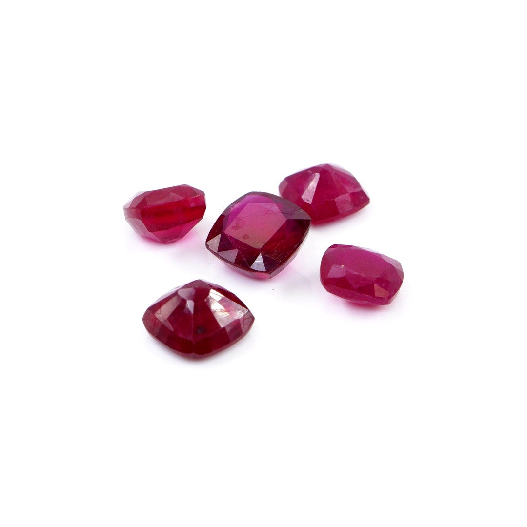Natural Bangkok Ruby Calibrated Cushions | 8mm & 9mm