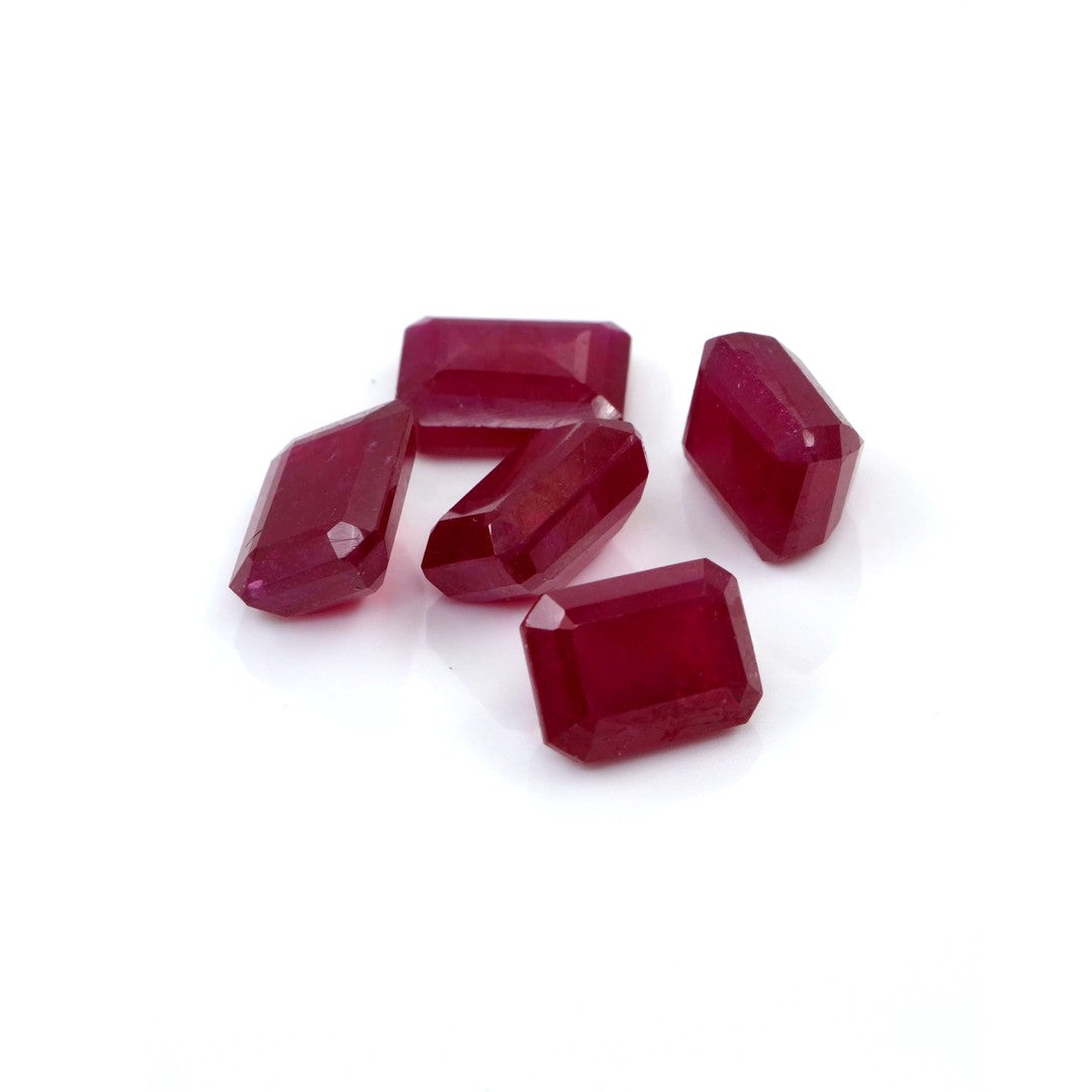 Natural Bangkok Ruby Calibrated Octagons | 9x11mm & 10x12mm