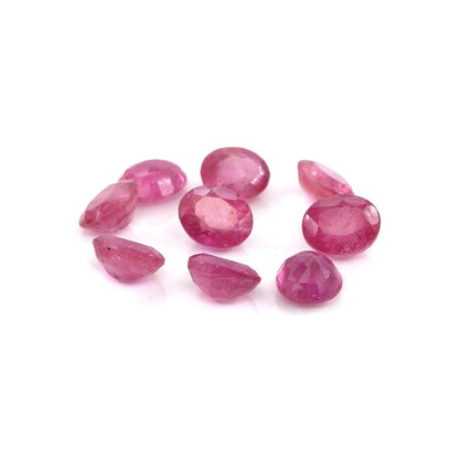 Natural Bangkok Ruby Calibrated Ovals | 5x6mm & 6x7mm