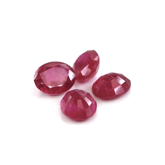 Natural Bangkok Ruby Calibrated Ovals | 9x11mm & 10x12mm